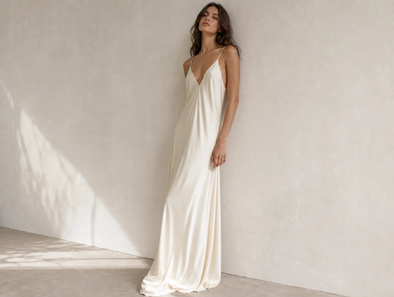 Soft cinematic lighting in a fashion studio